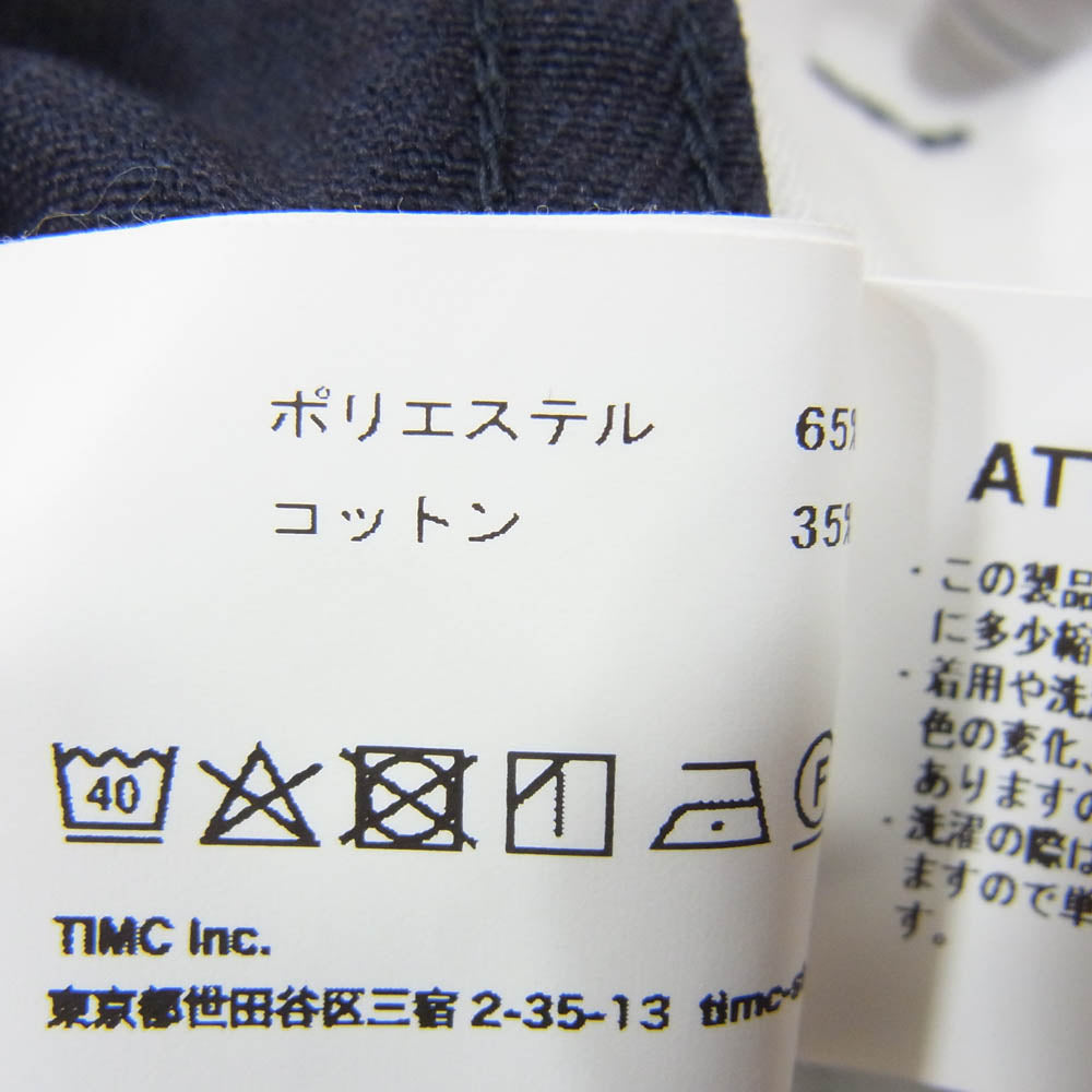 ティエムシー インク 東京インディアンズ 長袖 ワーク パンツ ネイビー系 L【中古】