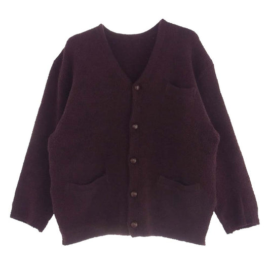 キネマ 23SS KNM-23SS-KN06 Pile cardigan バーガンディ パイル カーディガン ワインレッド系 S【中古】