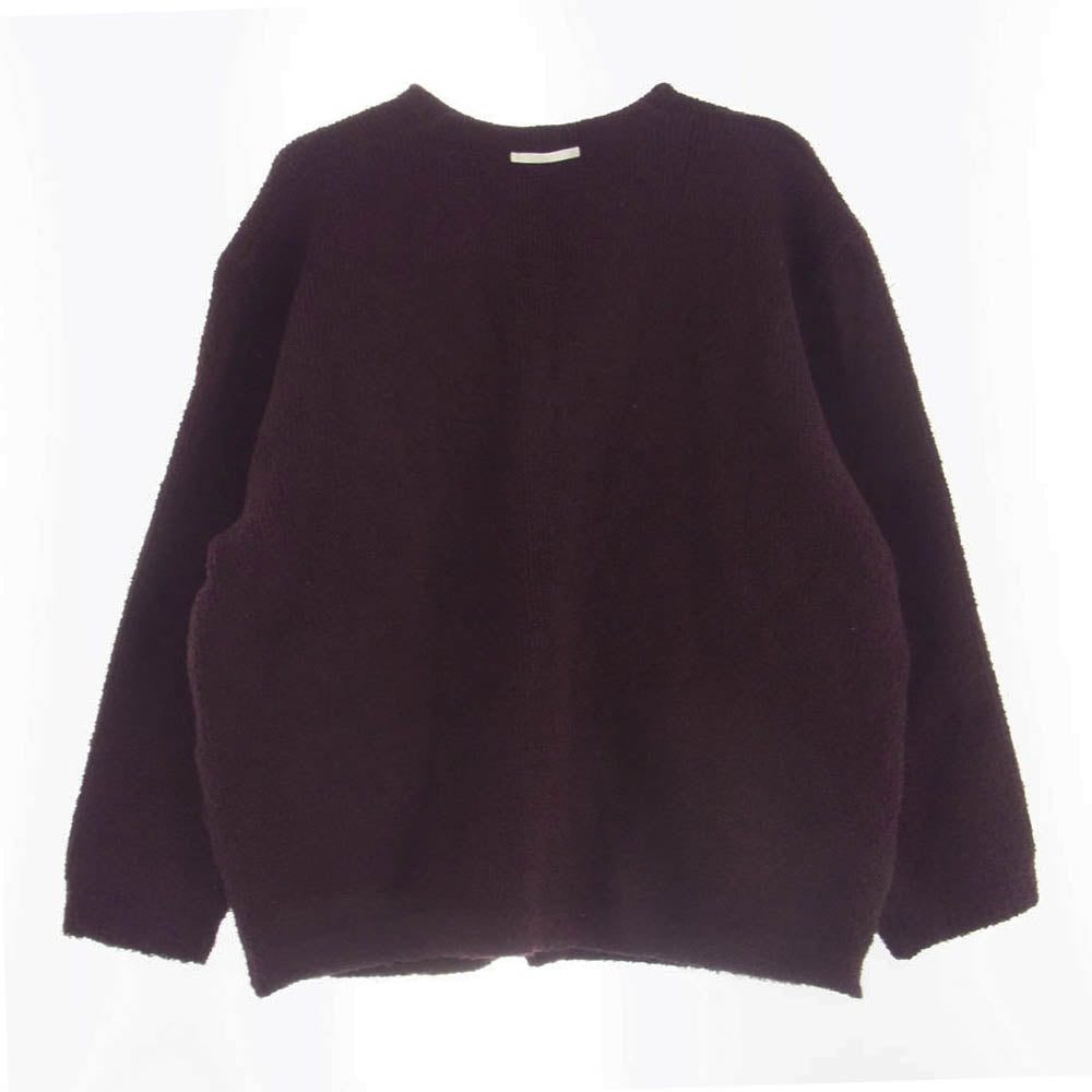 キネマ 23SS KNM-23SS-KN06 Pile cardigan バーガンディ パイル カーディガン ワインレッド系 S【中古】