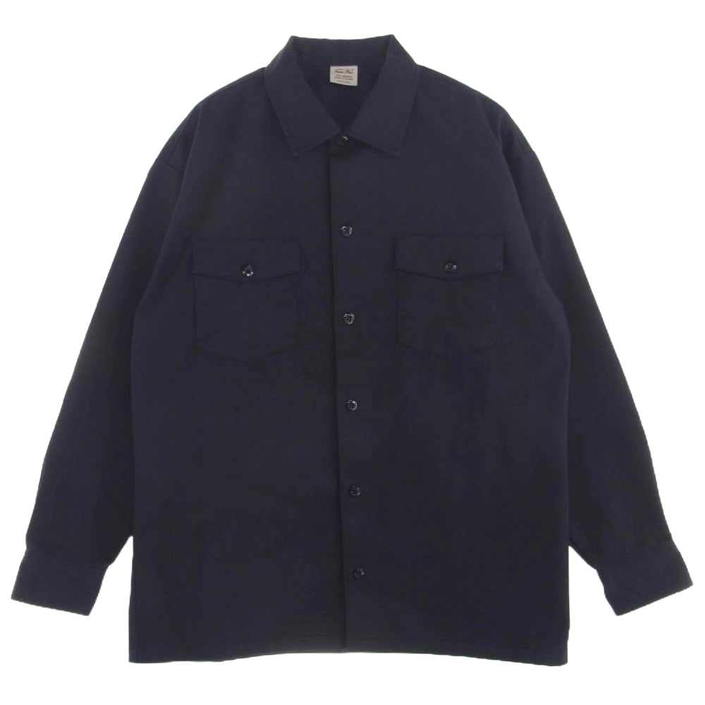 ティエムシー インク 東京インディアンズ 長袖 ワーク シャツ ネイビー系 M【中古】