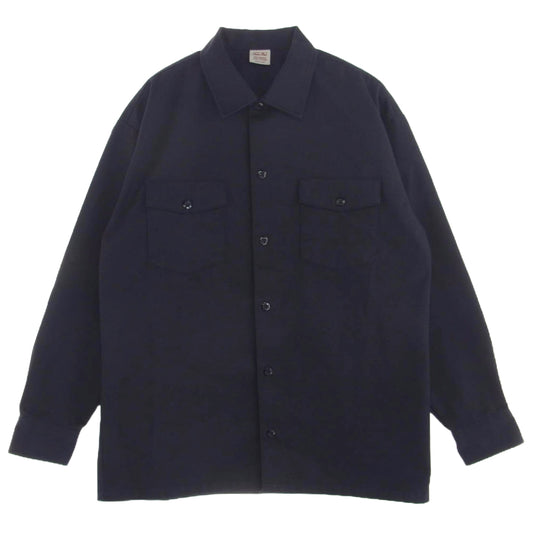 ティエムシー インク 東京インディアンズ 長袖 ワーク シャツ ネイビー系 M【中古】