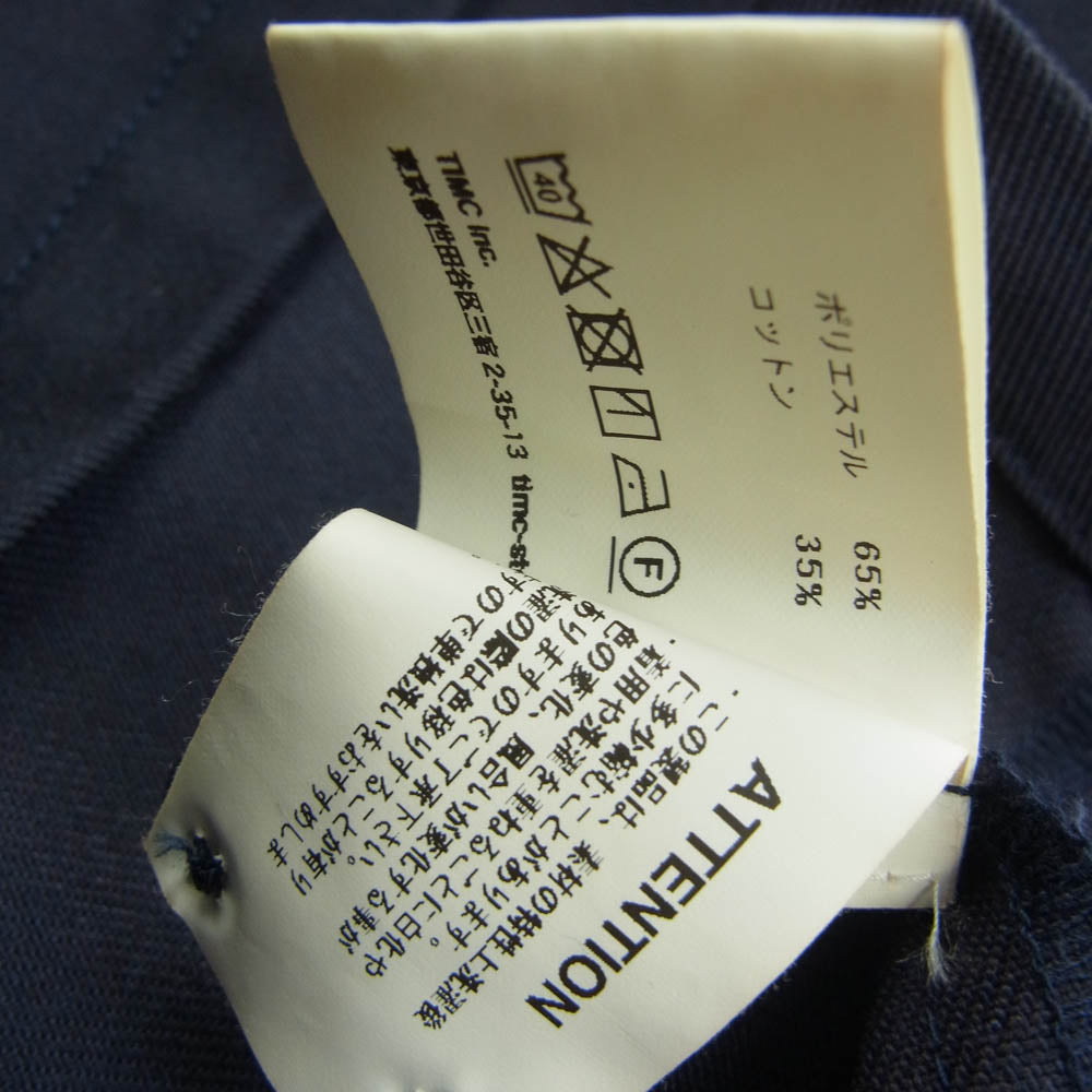 ティエムシー インク 東京インディアンズ 長袖 ワーク シャツ ネイビー系 M【中古】