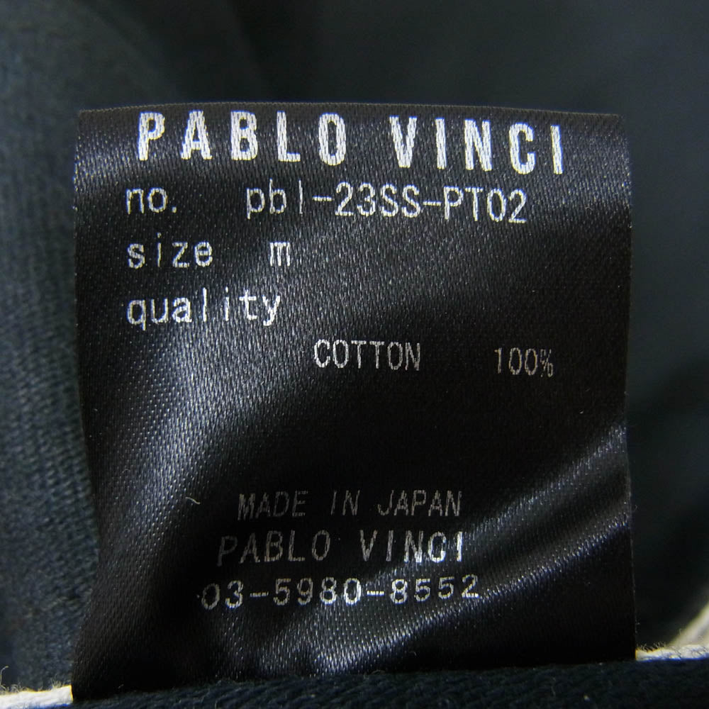 パブロヴィンチ 23SS pbl-23SS-PT02 カーゴ トラウザーズ チノ パンツ ブラック系 M【中古】