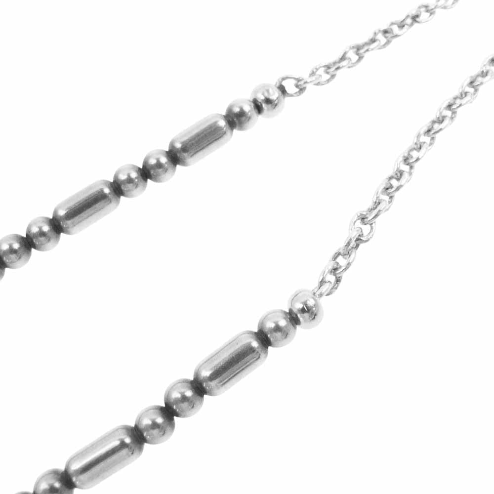 ナバホ アーティスト不明  ナバホパール シルバービーズ チェーン ネックレス シルバー系【中古】