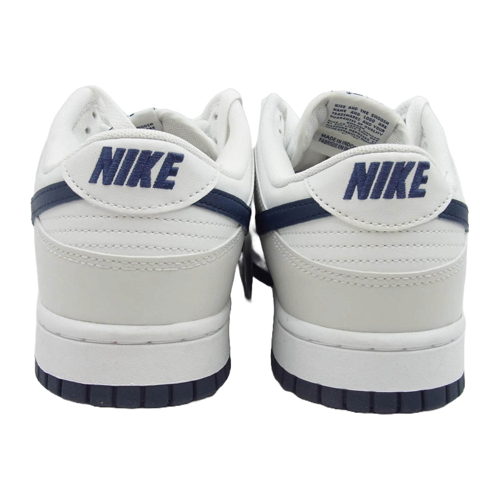 NIKE ナイキ DV0831-111 Dunk Low Retro Summit White Midnight Navy Platinum Tint ダンク ロー レトロ サミットホワイト ミッドナイトネイビープラチナムティント ホワイト系 ネイビー系 グレー系 28cm【新古品】【未使用】【中古】