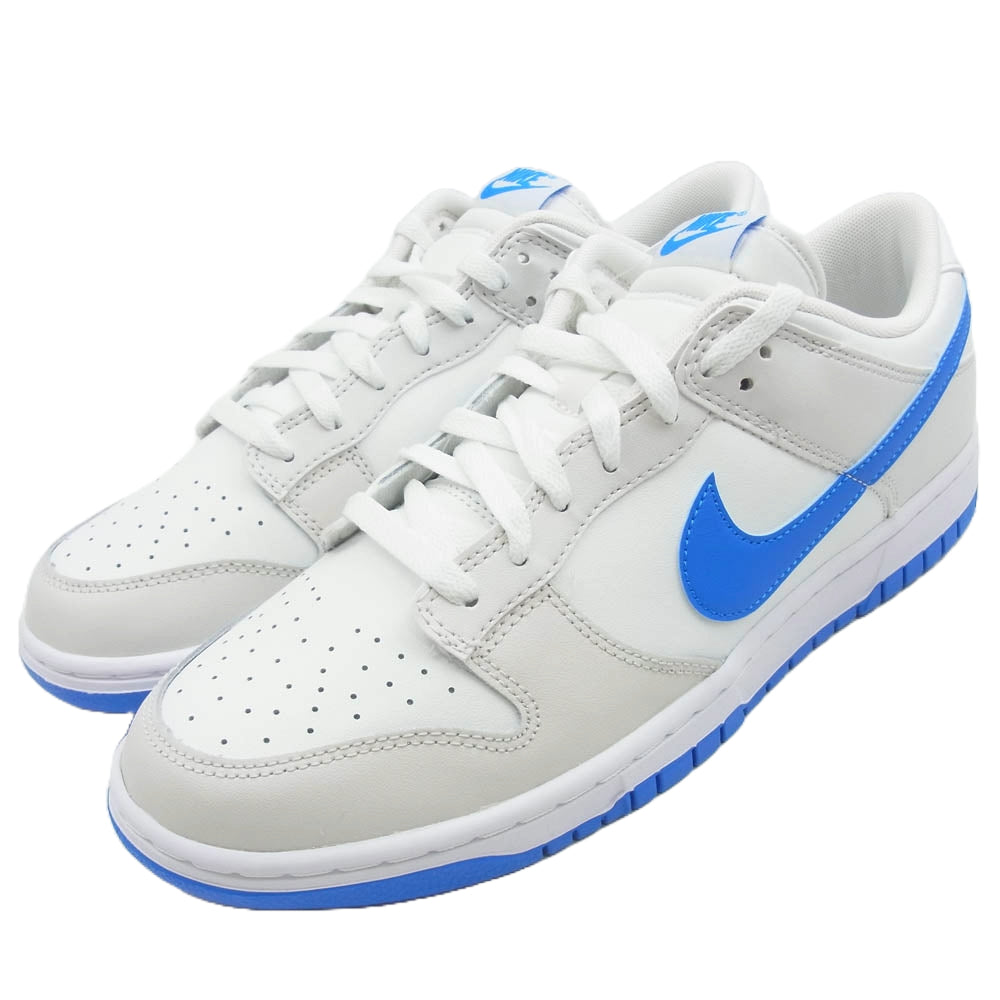 NIKE ナイキ DV0831-108 Dunk Low Summit White Photo Blue Platinum Tint White ダンク ロー サミットホワイト フォトブルー プラチナムティント ホワイト グレー系 ホワイト系 ブルー系 28.5cm【新古品】【未使用】【中古】