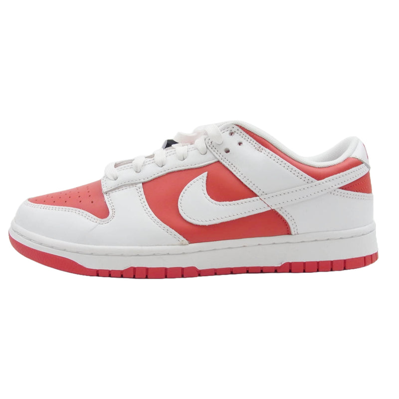 NIKE ナイキ DD1391-600 Dunk Low Retro Championship Red ダンクロー レトロ チャンピオンシップ レッド ローカット スニーカー ホワイト系 レッド系 27.5cm【極上美品】【中古】