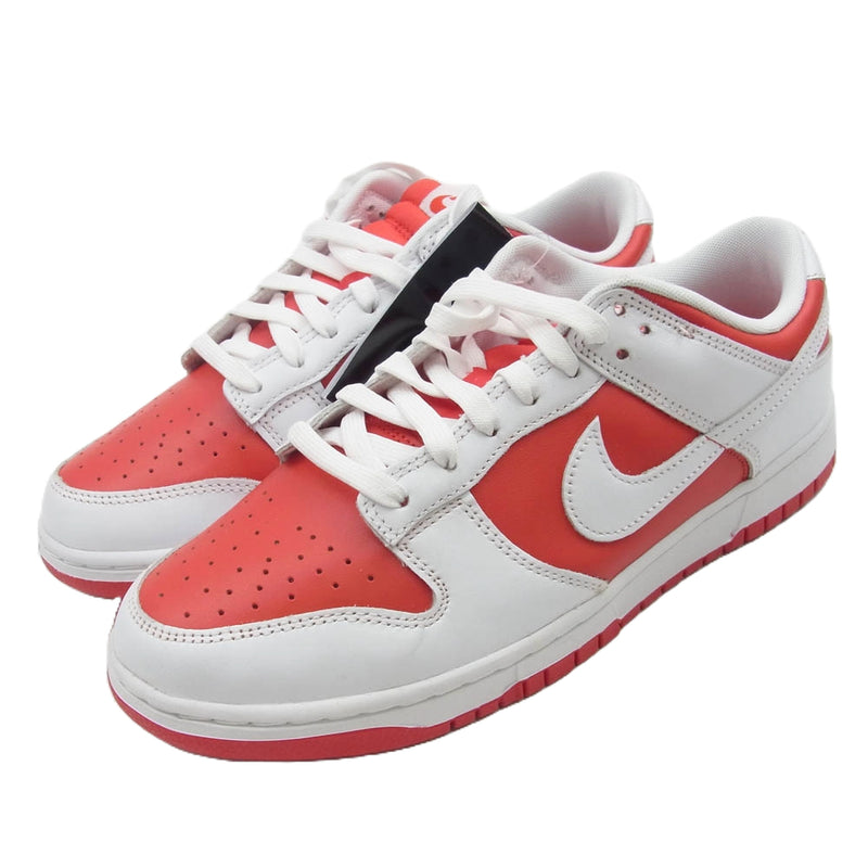 NIKE ナイキ DD1391-600 Dunk Low Retro Championship Red ダンクロー レトロ チャンピオンシップ レッド ローカット スニーカー ホワイト系 レッド系 27.5cm【極上美品】【中古】