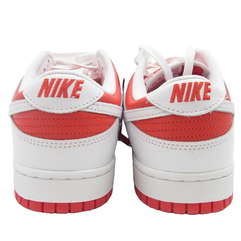 NIKE ナイキ DD1391-600 Dunk Low Retro Championship Red ダンクロー レトロ チャンピオンシップ レッド ローカット スニーカー ホワイト系 レッド系 27.5cm【極上美品】【中古】