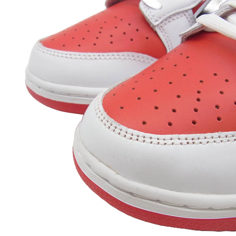 NIKE ナイキ DD1391-600 Dunk Low Retro Championship Red ダンクロー レトロ チャンピオンシップ レッド ローカット スニーカー ホワイト系 レッド系 27.5cm【極上美品】【中古】