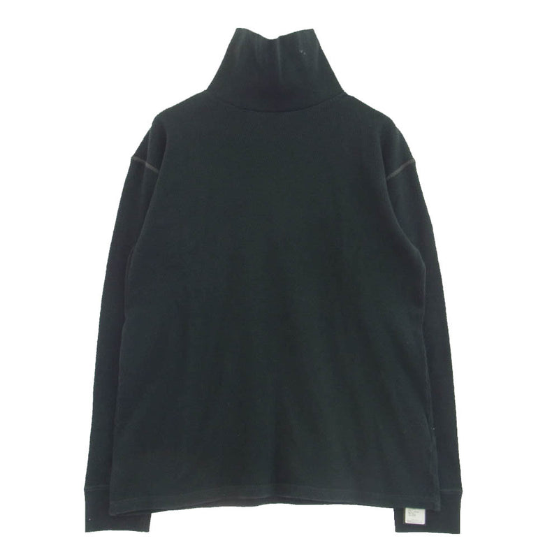 PORTER CLASSIC ポータークラシック PC-020-1757-10-05 HANDWORK THERMAL TURTLENECK サーマル タートルネック 長袖 カットソー ブラック系 L【極上美品】【中古】