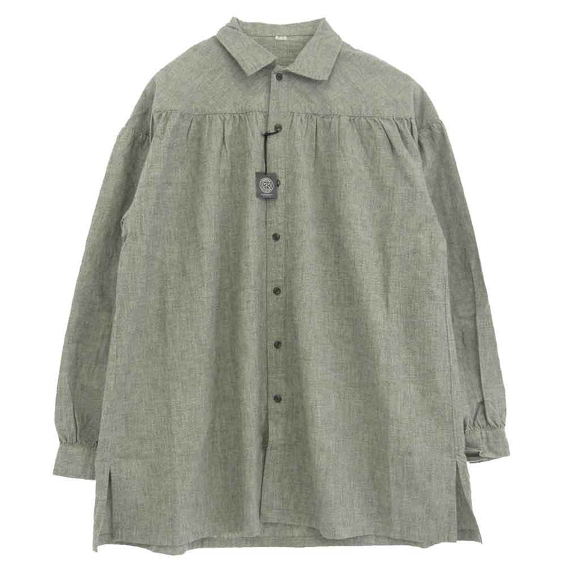 PORTER CLASSIC ポータークラシック 22AW PC-016-2037-11-2 LONG RIDERS SHIRT ロング ライダース シャツ グレー系 2【新古品】【未使用】【中古】