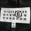 MAISON MARGIELA メゾンマルジェラ 24SS S62LB0163 MM6 エムエムシックス DENIM PANTS ワイド デニム パンツ 横開き ボタン止め ベルトドローコード ブラック系 グレー系 24【新古品】【未使用】【中古】
