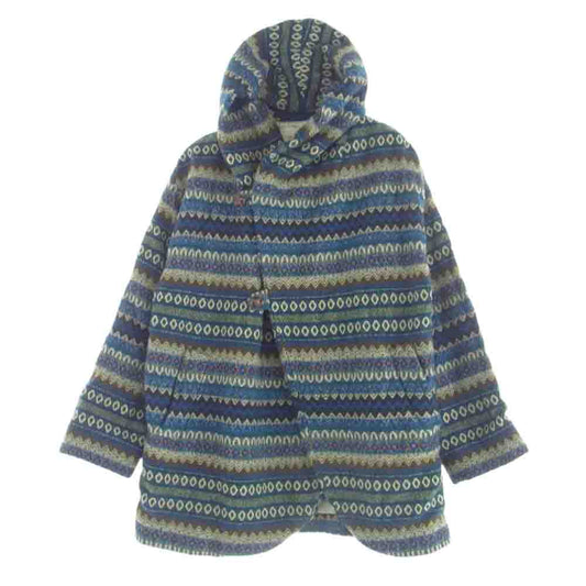 TENDERLOIN テンダーロイン T-NATIVE COAT ネイティブ コート ブルー系 グリーン系 XS【中古】