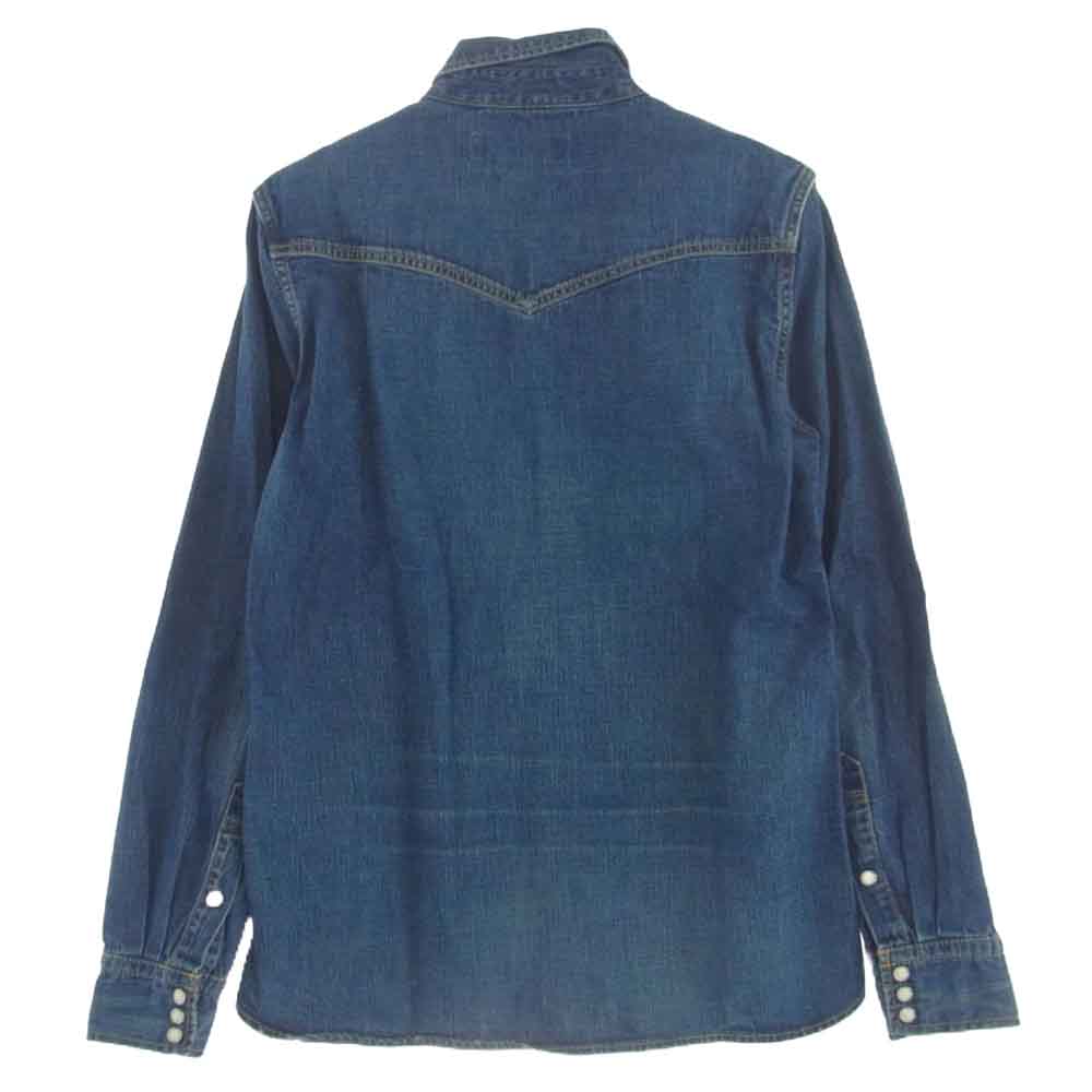 REMI RELIEF レミレリーフ デニム ウエスタン シャツ インディゴブルー系 M【中古】