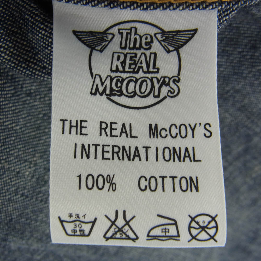 The REAL McCOY'S ザリアルマッコイズ JOE McCOY ジョーマッコイ デニム ウエスタン シャツ インディゴブルー系 14【中古】