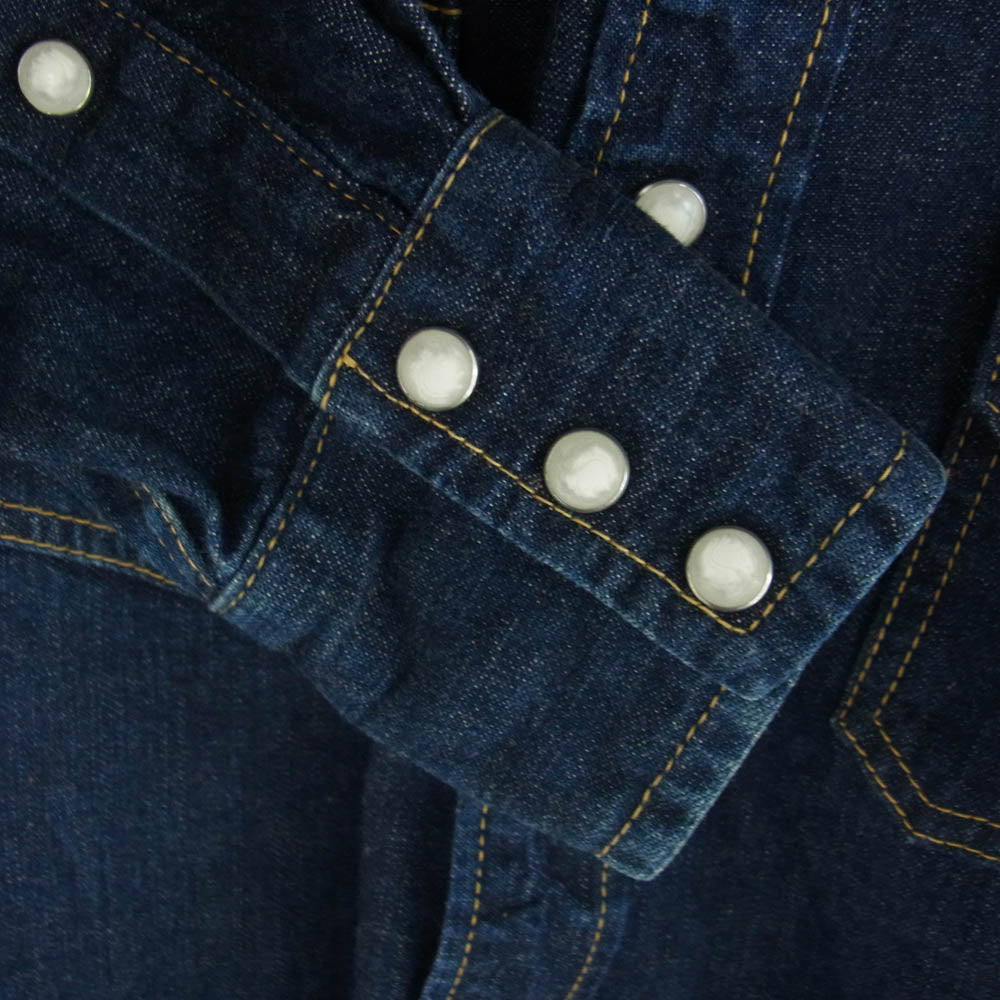 The REAL McCOY'S ザリアルマッコイズ JOE McCOY ジョーマッコイ デニム ウエスタン シャツ インディゴブルー系 14【中古】