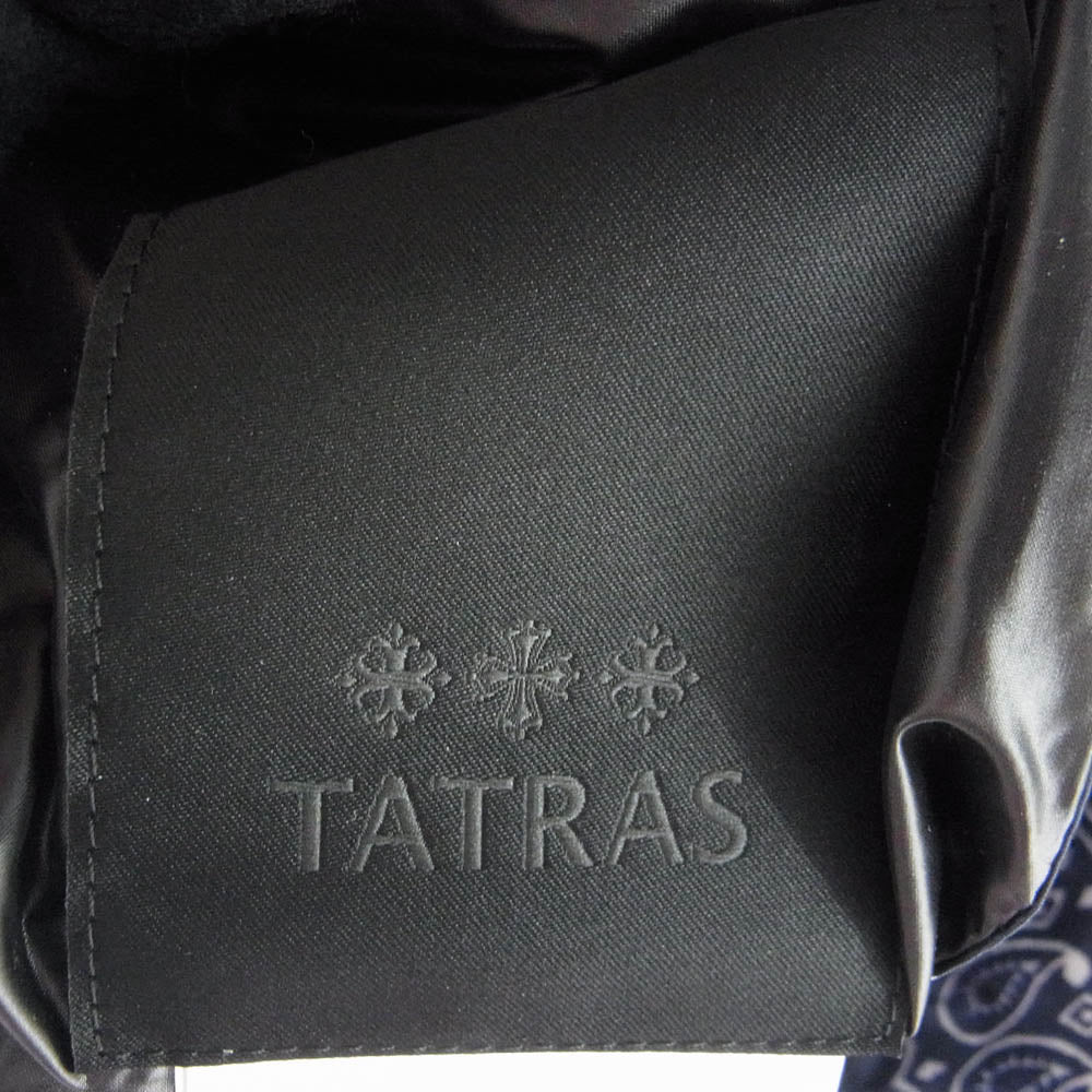 TATRAS タトラス MTAT20A4731 AGRIPPA リバーシブル ペイズリー フーディー ダウンジャケット ブルー系 4【極上美品】【中古】