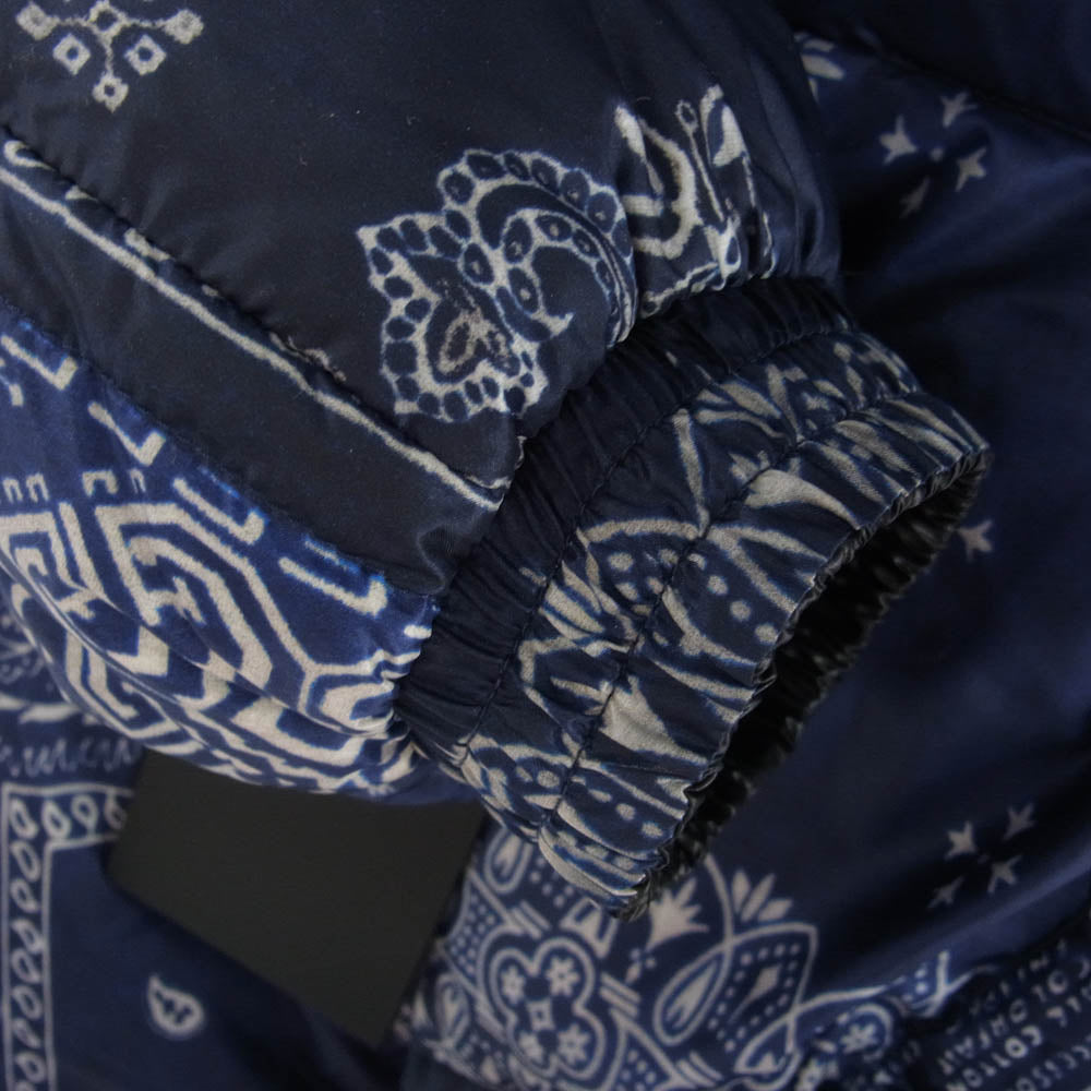 TATRAS タトラス MTAT20A4731 AGRIPPA リバーシブル ペイズリー フーディー ダウンジャケット ブルー系 4【極上美品】【中古】