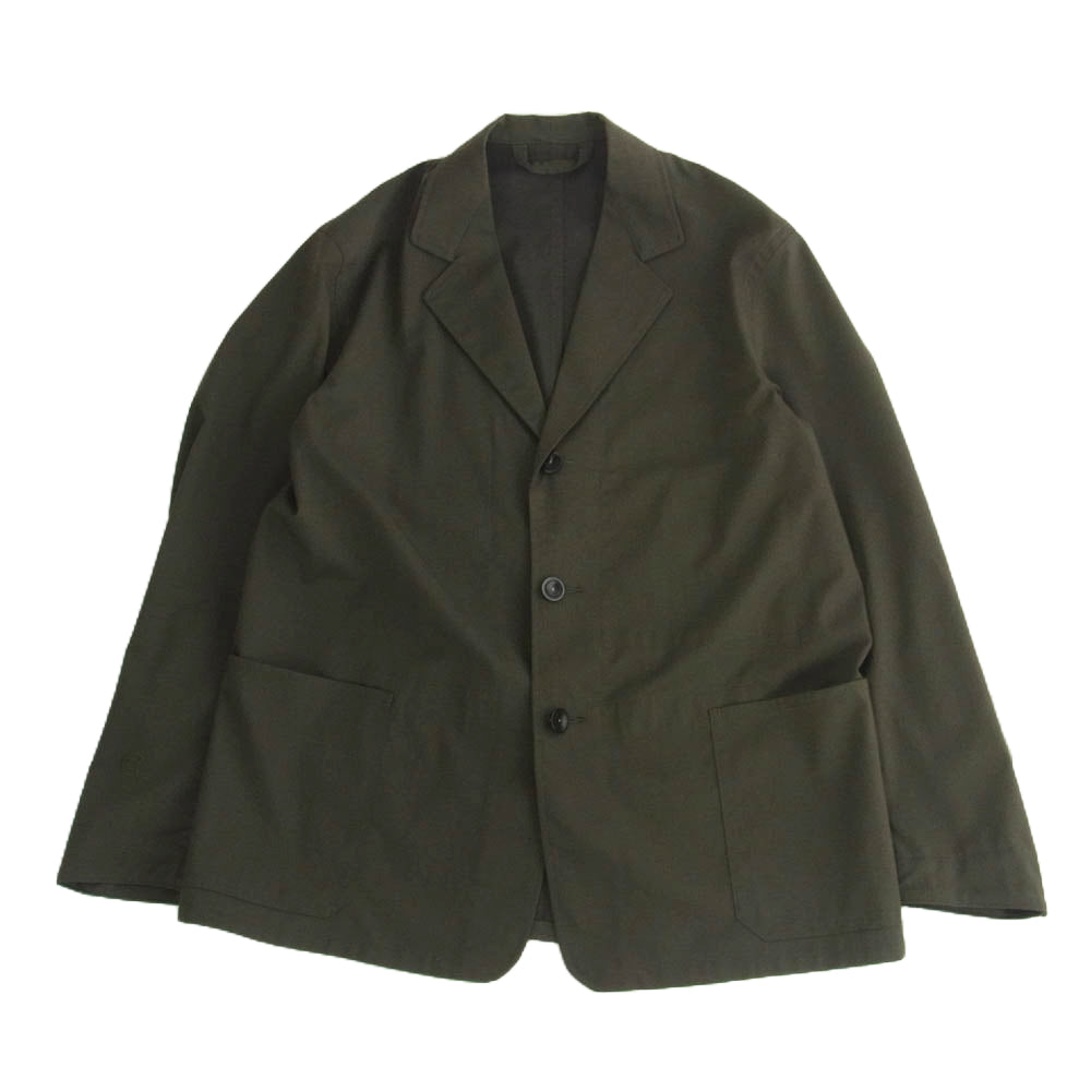コロニー クロージング ウール 3B テーラードジャケット イージー スラックスパンツ セットアップ スーツ カーキ系 46【中古】
