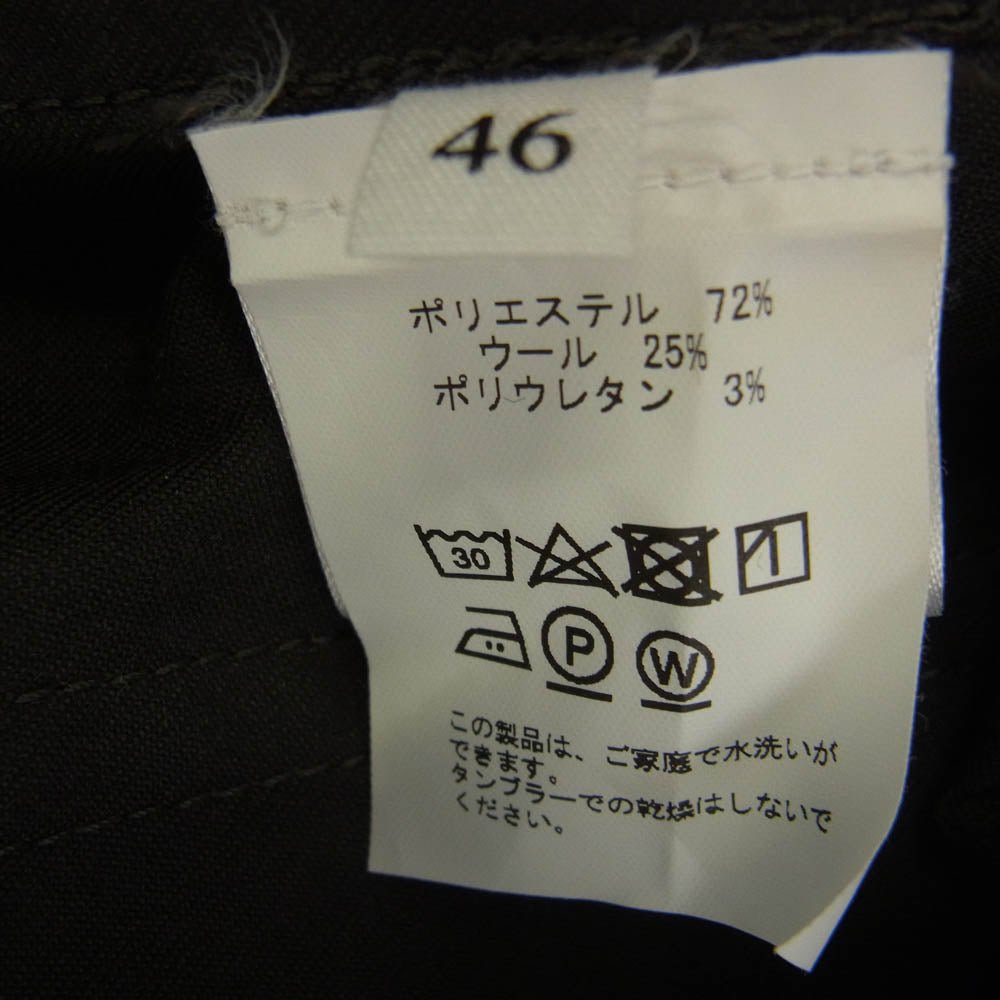 コロニー クロージング ウール 3B テーラードジャケット イージー スラックスパンツ セットアップ スーツ カーキ系 46【中古】