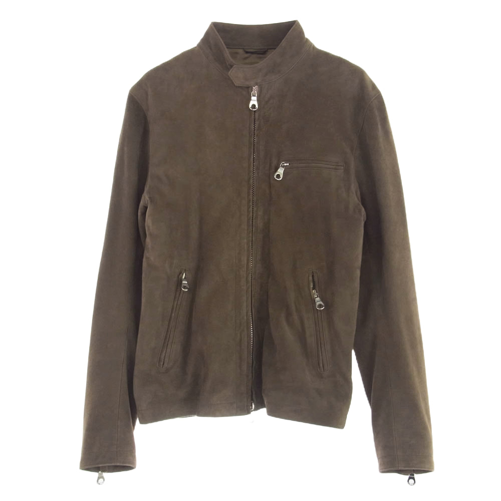 チンクワンタ チンクアンタ H502-1 STAND COLLAR SINGLE RIDERS スタンドカラー シングル ライダースジャケット ブラウン系 46【中古】