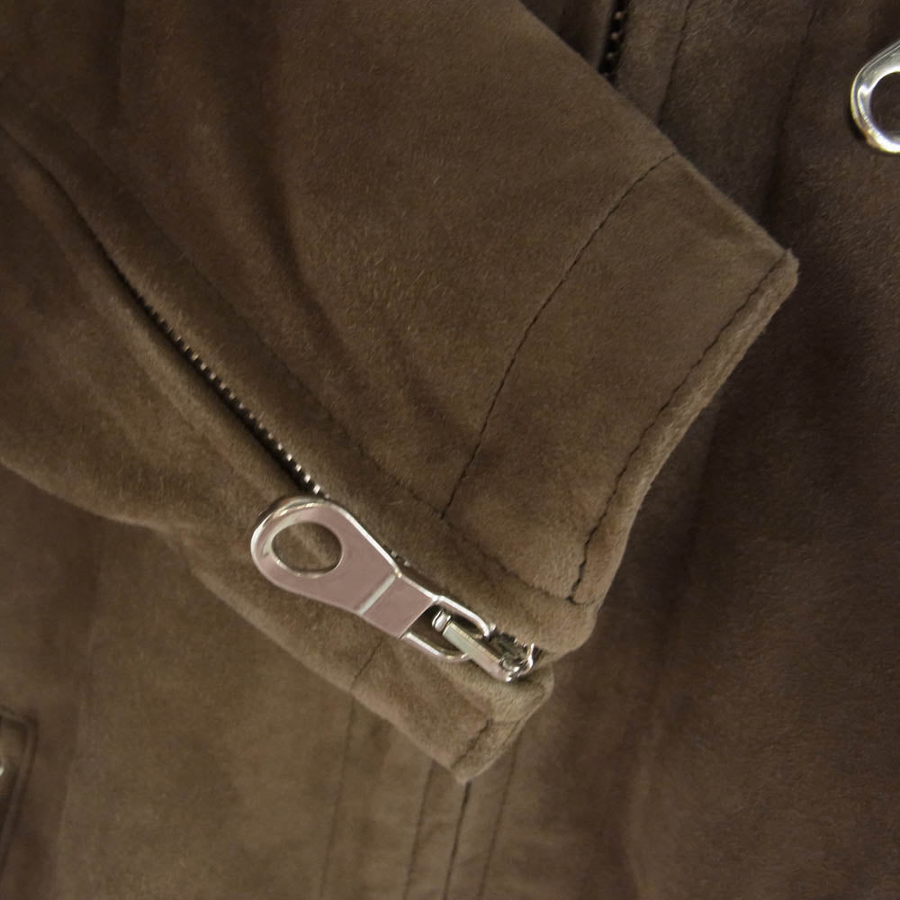 チンクワンタ チンクアンタ H502-1 STAND COLLAR SINGLE RIDERS スタンドカラー シングル ライダースジャケット ブラウン系 46【中古】