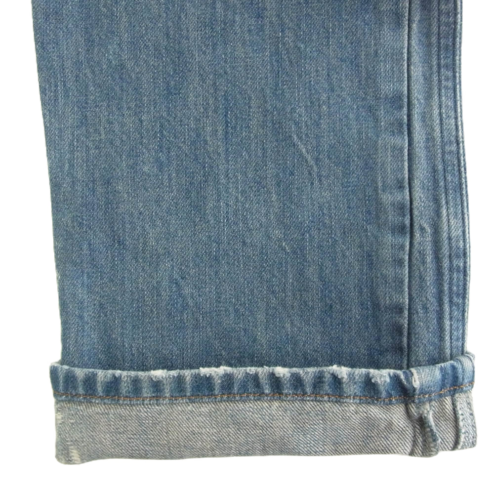 DIESEL ディーゼル DARRONレザーパッチ付 デニム パンツ インディゴブルー系 w30【中古】