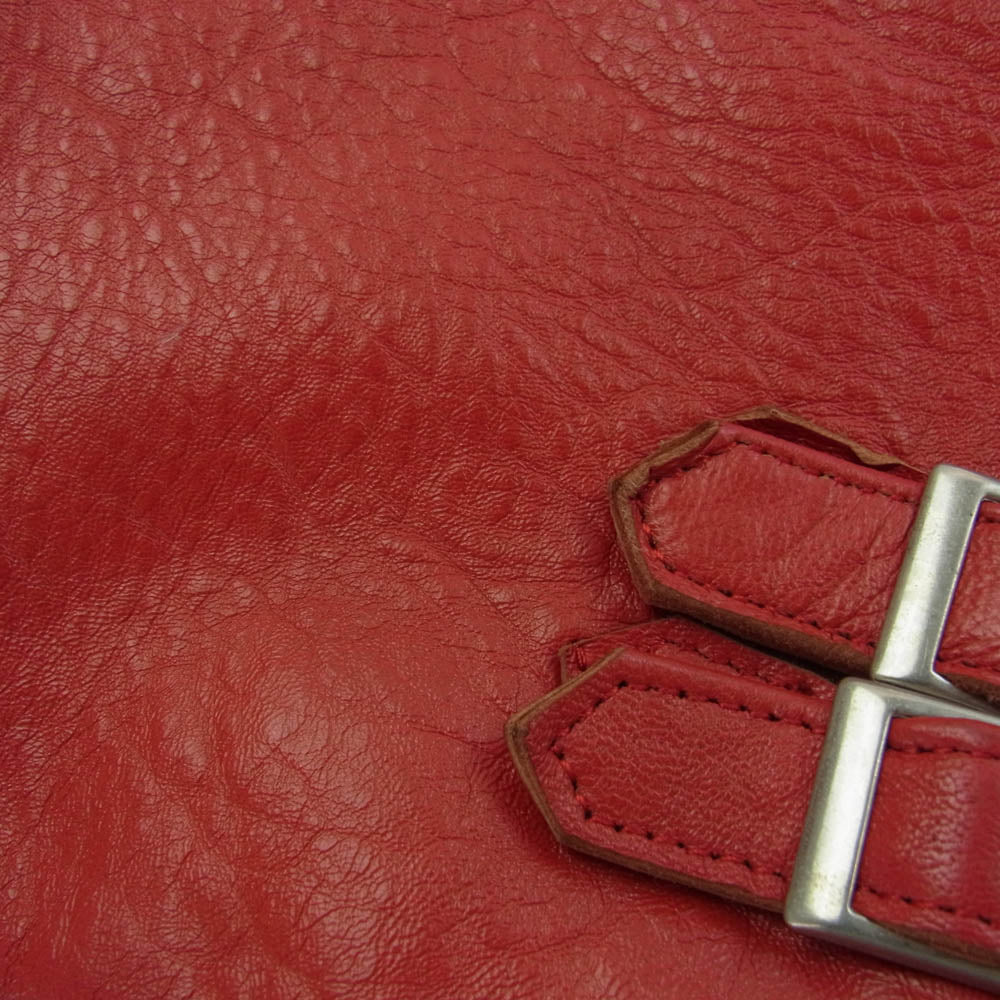 アールビーシー レザー ダブル ライダース ジャケット レッド系 40【中古】