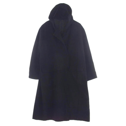 Yohji Yamamoto ヨウジヤマモト MV-C15-118 × Y’s for men フード付 ウール ロング コート ブラック系【中古】