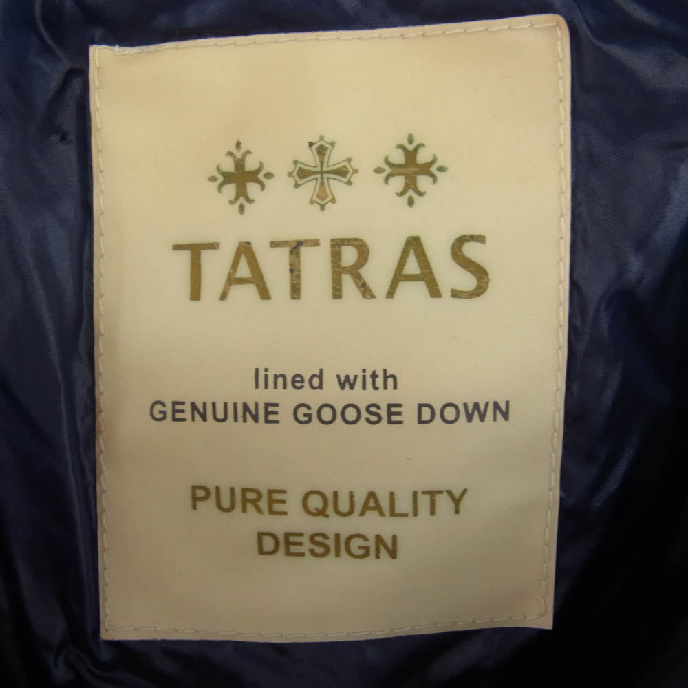 TATRAS タトラス LTA16S4525 着脱可能インナーダウン付属 ショート モッズコート ネイビー系 4【中古】
