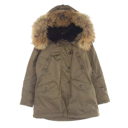 TATRAS タトラス LTA16A4478 Rライン CUSNA ファーフード付き ダウンジャケット ブラウン系 3【中古】