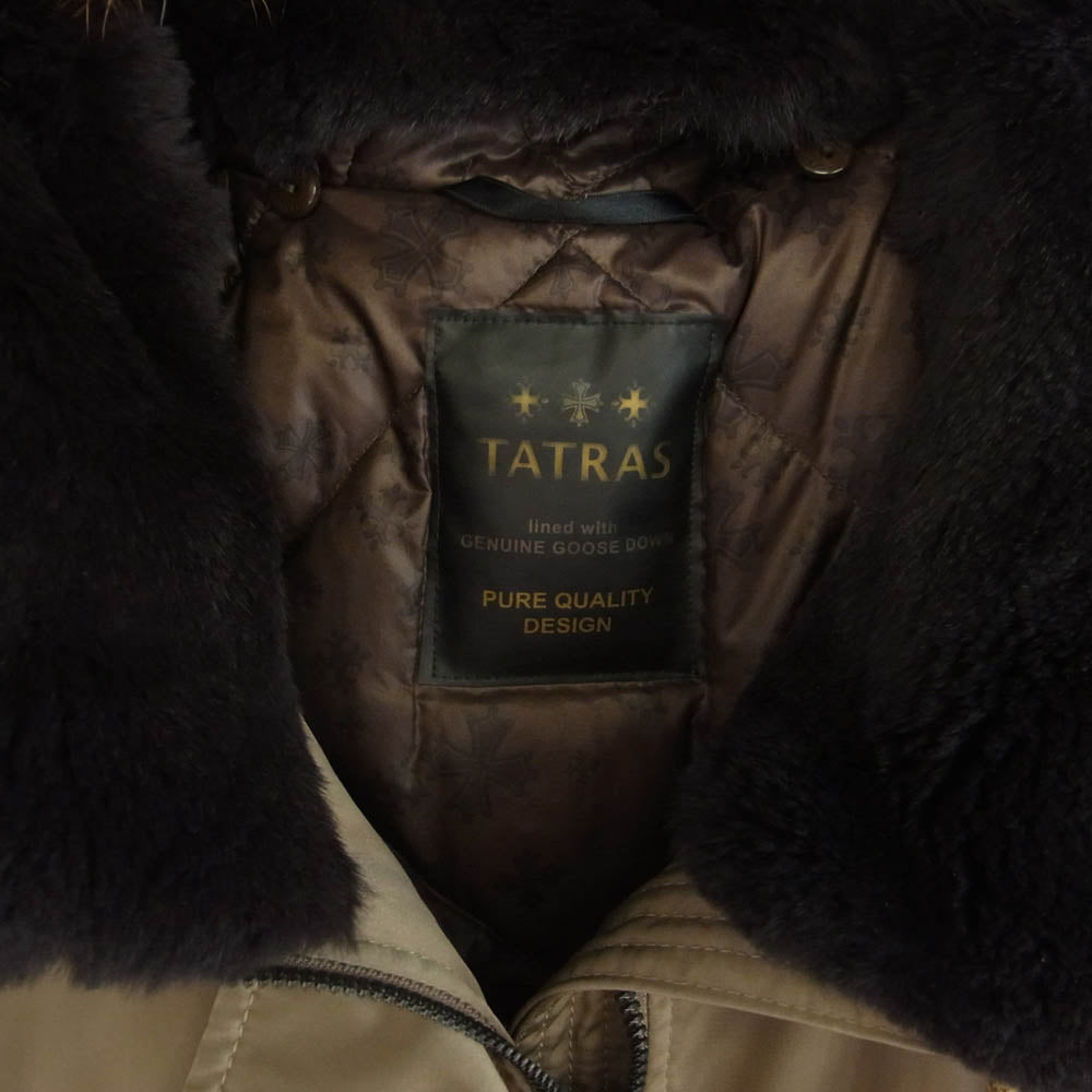 TATRAS タトラス LTA16A4478 Rライン CUSNA ファーフード付き ダウンジャケット ブラウン系 3【中古】