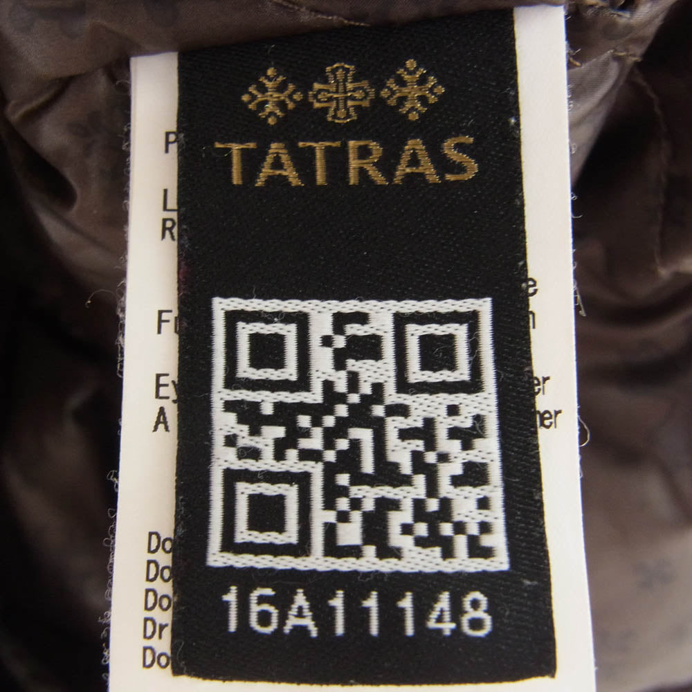 TATRAS タトラス LTA16A4478 Rライン CUSNA ファーフード付き ダウンジャケット ブラウン系 3【中古】