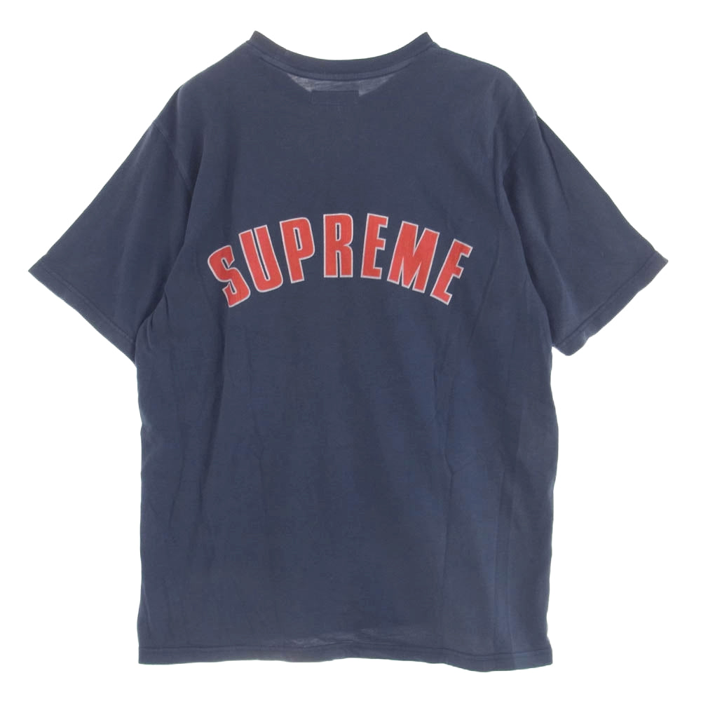 Supreme シュプリーム 24SS Cracked Arc S/S Top Navy クラックド ARC エスエス トップーチロゴ 半袖 Tシャツ ネイビー系 M【中古】