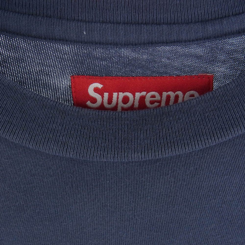 Supreme シュプリーム 24SS Cracked Arc S/S Top Navy クラックド ARC エスエス トップーチロゴ 半袖 Tシャツ ネイビー系 M【中古】