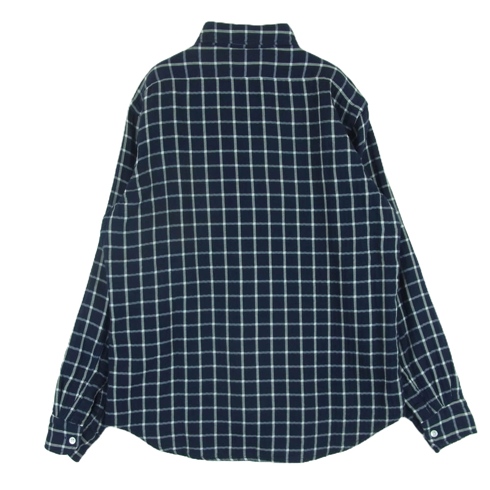 ネセサリーオアアンネセサリー チェック 長袖 シャツ ダークネイビー系 ホワイト系 M【中古】