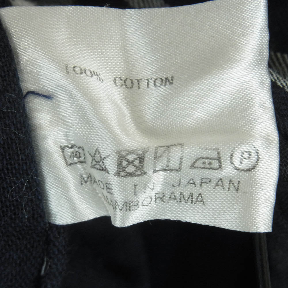 ネセサリーオアアンネセサリー チェック 長袖 シャツ ダークネイビー系 ホワイト系 M【中古】
