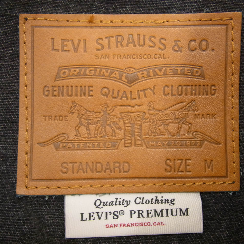 Levi's リーバイス 723340601 ROUND MIDNIGHT トラッカー デニム ジャケット 日本サイズ L ブラック系 M【極上美品】【中古】