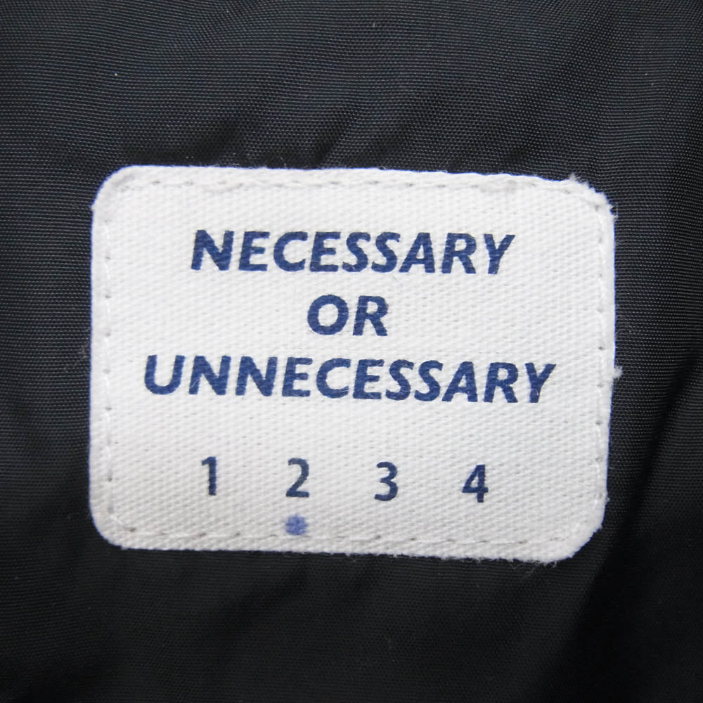 ネセサリーオアアンネセサリー 90012006 A-2 中綿 ブルゾン ジャケット ネイビー系 M【美品】【中古】