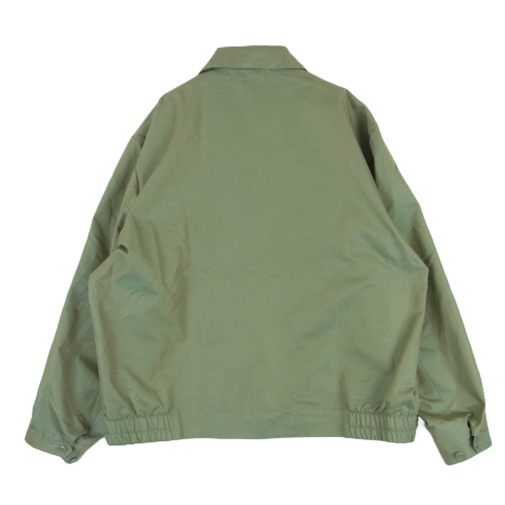 ネセサリーオアアンネセサリー 90012007 SMOOTH A 金ジップ ショート ブルゾン ジャケット オリーブ系 M 2【極上美品】【中古】