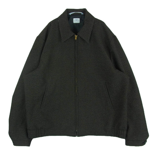 ネセサリーオアアンネセサリー SMOOTH'B 金ジップ ショート ブルゾン ジャケット ダークブラウン系 2【中古】