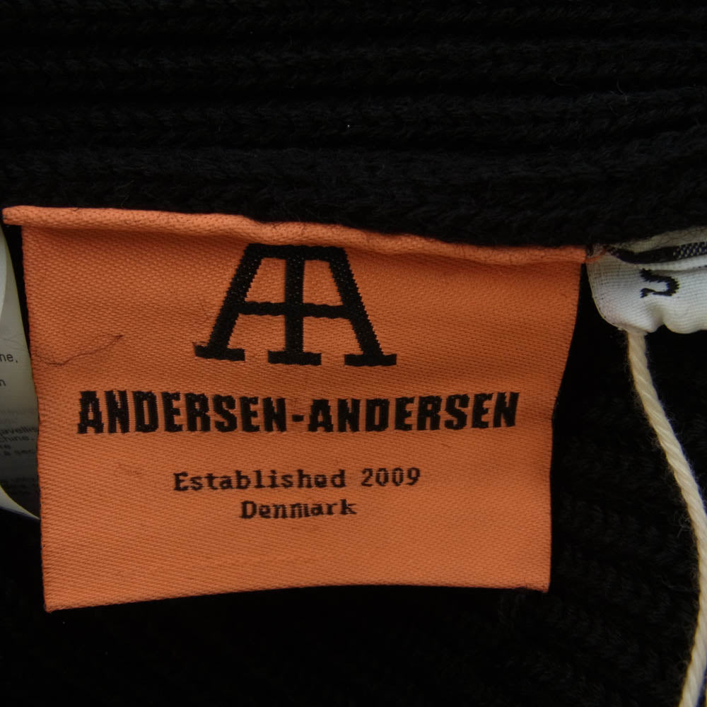 ANDERSEN-ANDERSEN アンデルセンアンデルセン DK-1552 5GG CREW NECK ニット セーター ブラック系 S【極上美品】【中古】