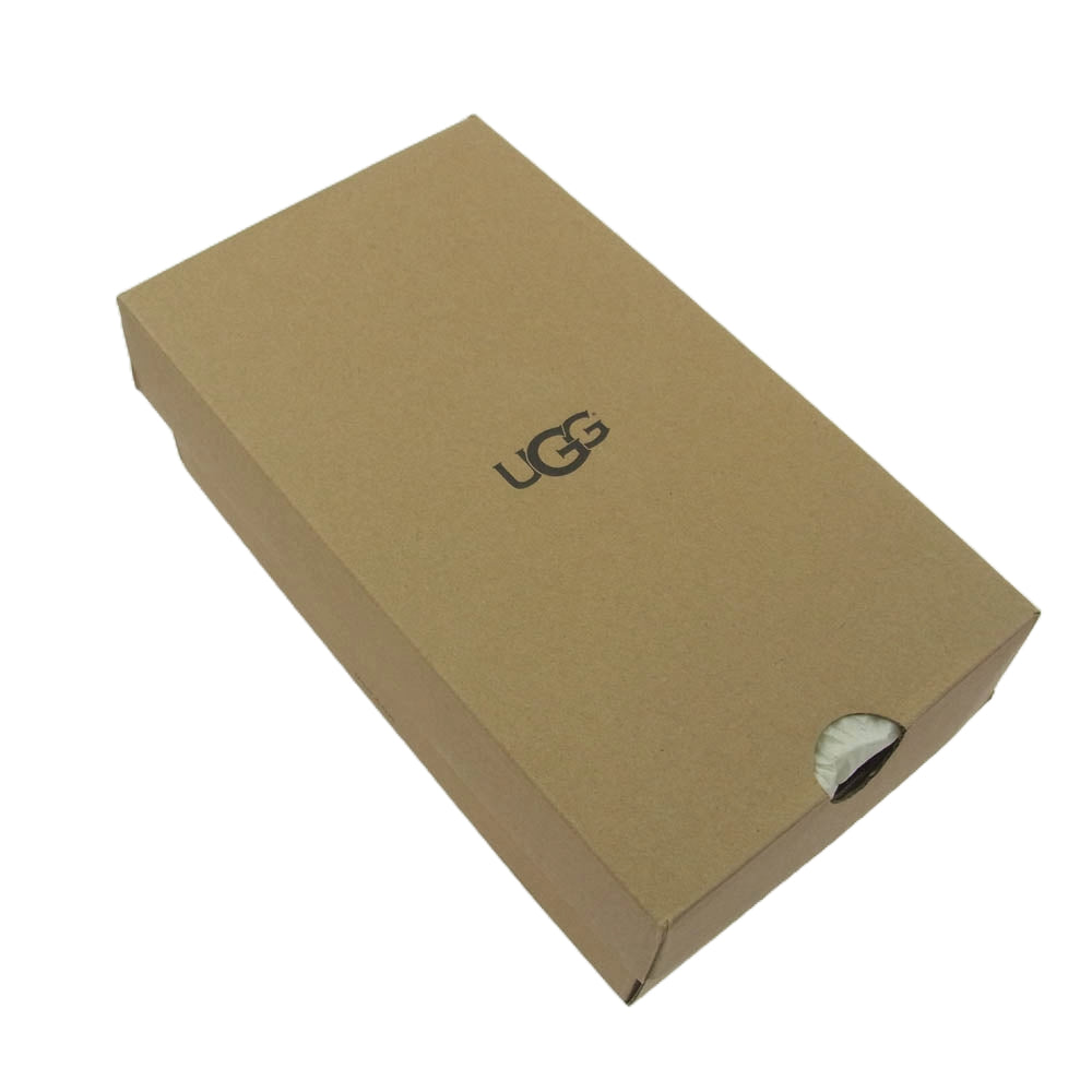 UGG アグ ムートン モカシン シューズ ピンク系 24.0cm【極上美品】【中古】
