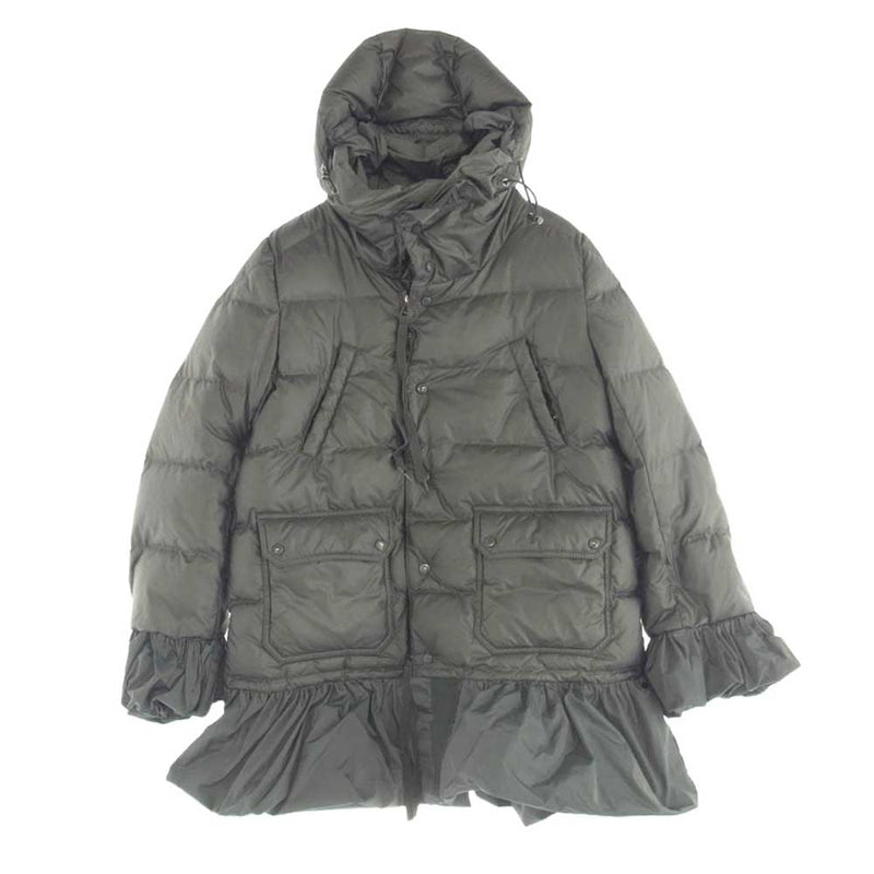 MONCLER モンクレール SERI セリ フリル ダウンジャケット グレー系 1【中古】