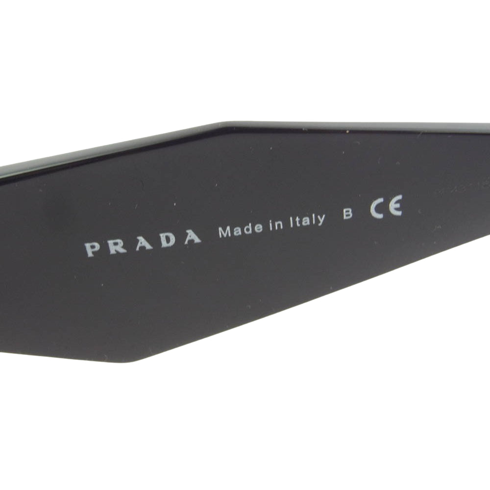 PRADA プラダ SPR 17W-F ウェリントン シンボル フレーム ロゴ サングラス ブラック系 51□20【中古】