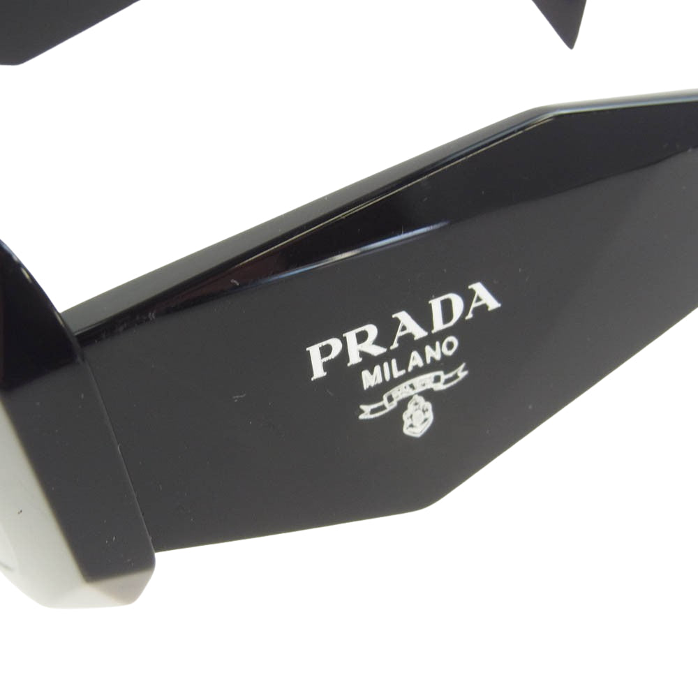 PRADA プラダ SPR 17W-F ウェリントン シンボル フレーム ロゴ サングラス ブラック系 51□20【中古】