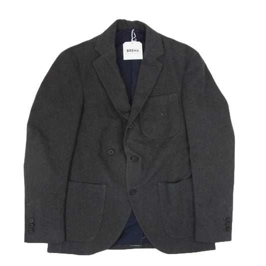 ブレナ ZABOU別注 ROUND JACKET ヘビーフランネル ラウンド テーラードジャケット グレー系 44【中古】