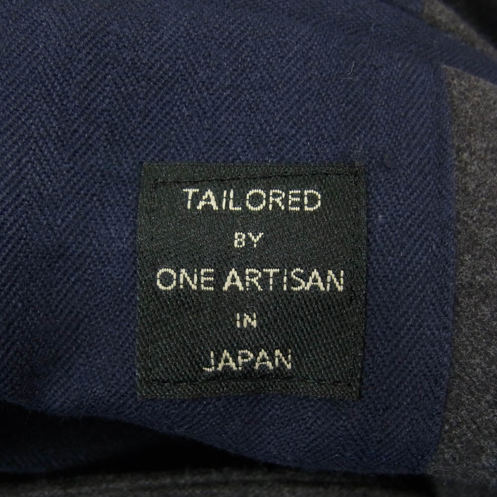 ブレナ ZABOU別注 ROUND JACKET ヘビーフランネル ラウンド テーラードジャケット グレー系 44【中古】