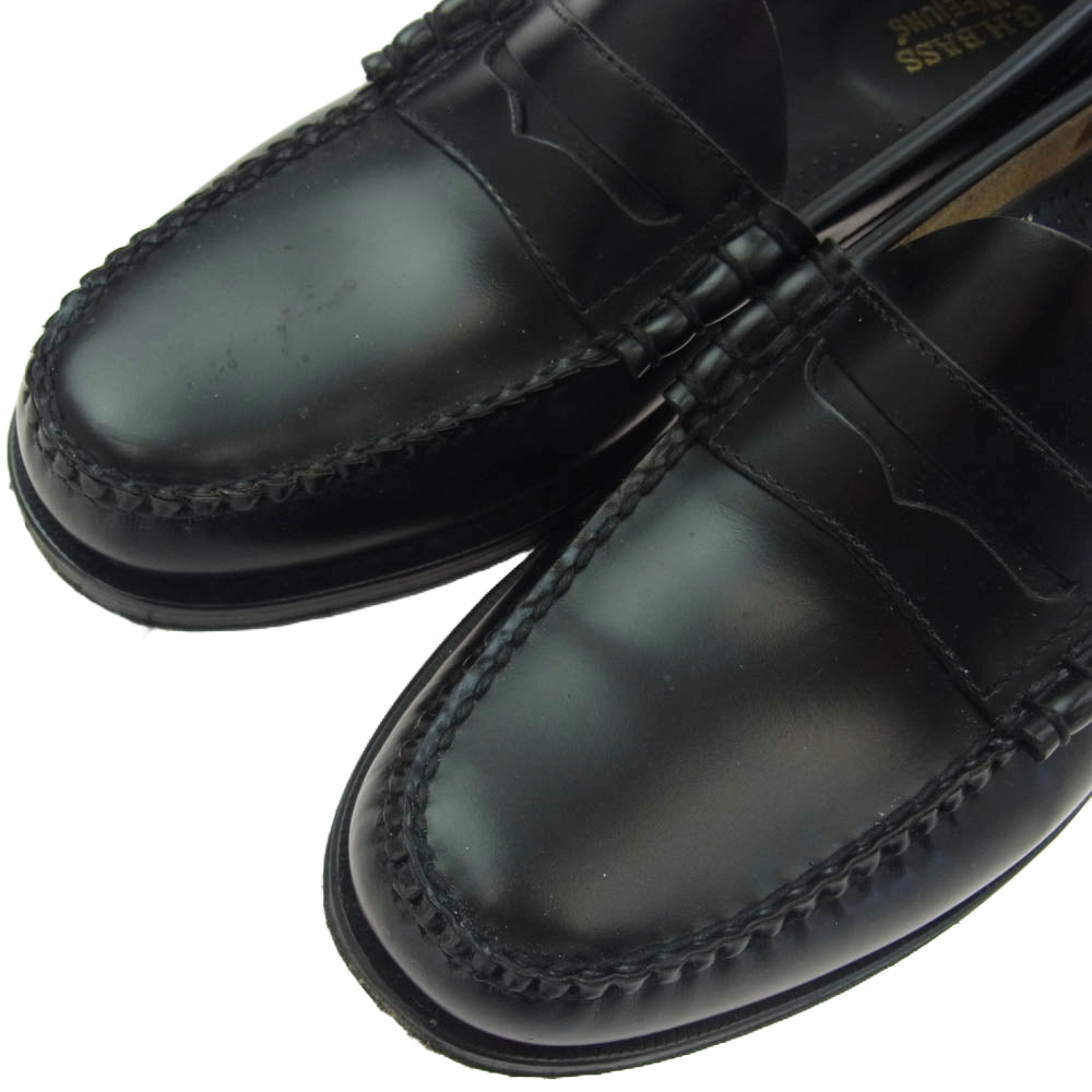 G.H.BASS & COMPANY ジーエイチバス BA11010H 000 LARSON レザー ローファー ブラック系 UK7.5【中古】